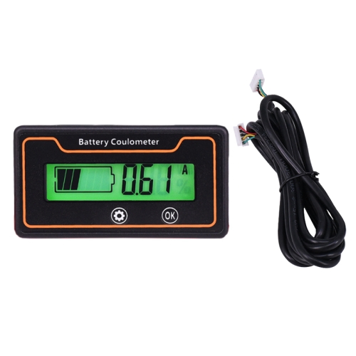 

2m 100A 12V 48V Digital Display DC Current Voltmeter Lead-Acid Lithium Battery Charge Meter