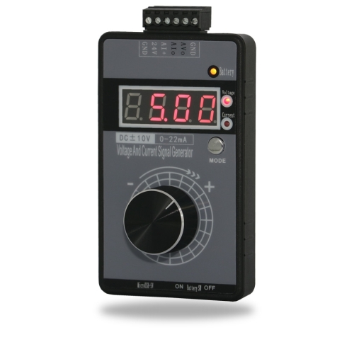 

4-20mA 0-10V Signal Generator Adjustable Voltage Current Simulator, Built-in Battery (Black)