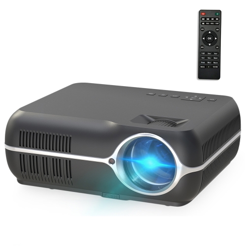 

DH-A10B 5.8 inch LCD Screen 4200 Lumens 1280 x 800P HD Smart Projector with Remote Control, Support HDMIx2, USBx2, VGA, AV IN/RCA, RJ45(Black)