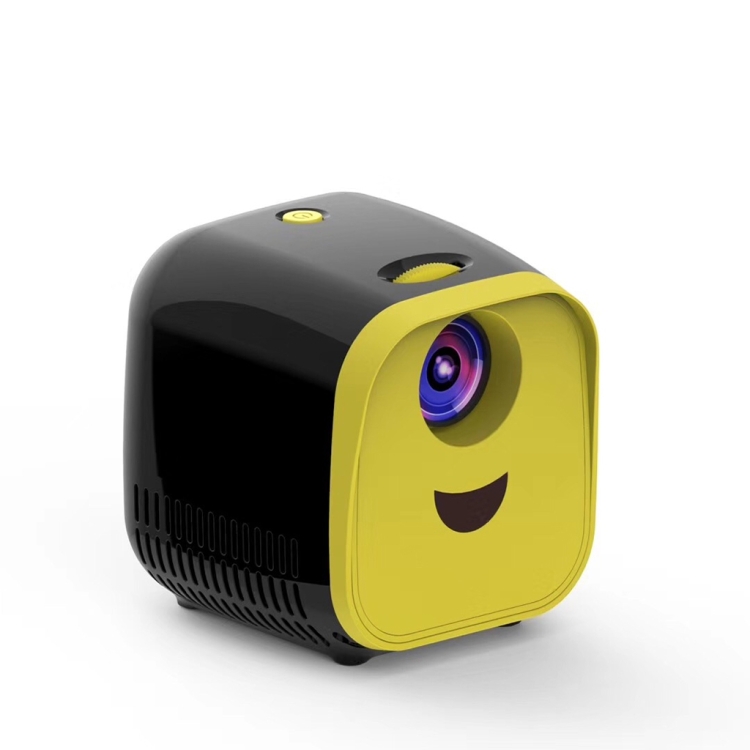 

L1 Children Projector Mini LED Portable Home Speaker Projector, AU Plug(Black)