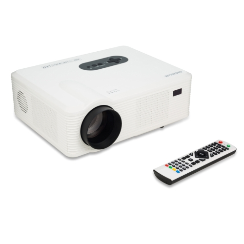 Projecteur LED Home Cinéma CL720 3000LM 1280x800 avec télécommande, prise en charge HDMI, VGA, YPbPr, vidéo, audio, TV, Interfaces USB (blanc)