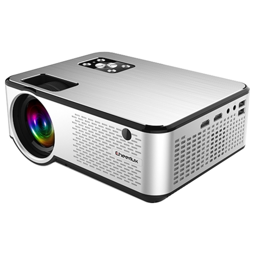 Cheerlux C9 1920x1080P HD Projetor inteligente de mesma tela, suporte HDMI x 2 / USB x 2 / VGA / AV (preto)