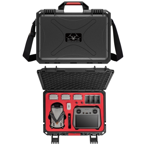 

For DJI Mini 3 / Mini 3 Pro / RC / RC-N1 STARTRC ABS Waterproof Shockproof Suitcase Storage Box (Black)