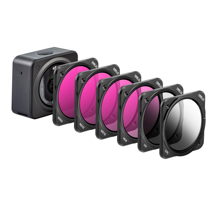 

STARTRC CPL + UV + ND8 + ND16 + ND32 + ND64 Lens Filter for DJI Action 2