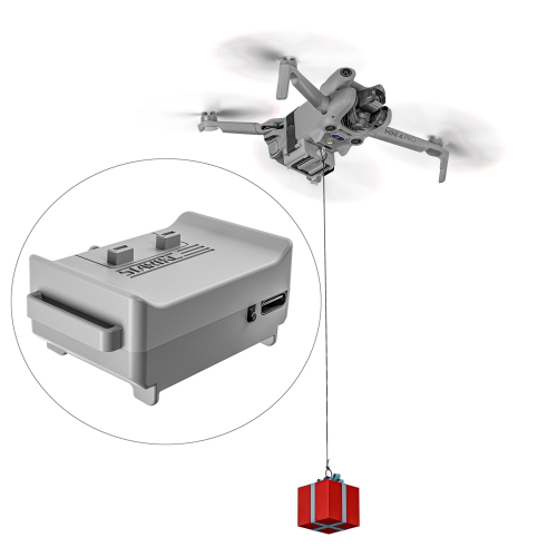 For DJI Mini 4 Pro STARTRC Magnetic Air-Dropping System Thrower Parabolic Bracket (Grey) mini wifi camera 1080p camera easy to install suitable for various places smart system can be installed white camera