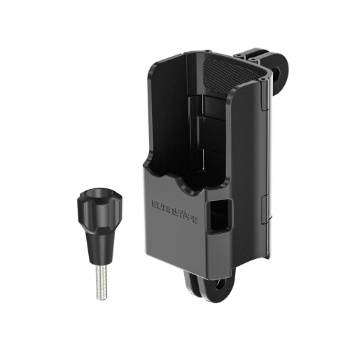

For DJI OSMO Pocket 3 Sunnylife Expansion Adapter Foldable Dual Hooks Adapter Protective Case Bracket (Black)