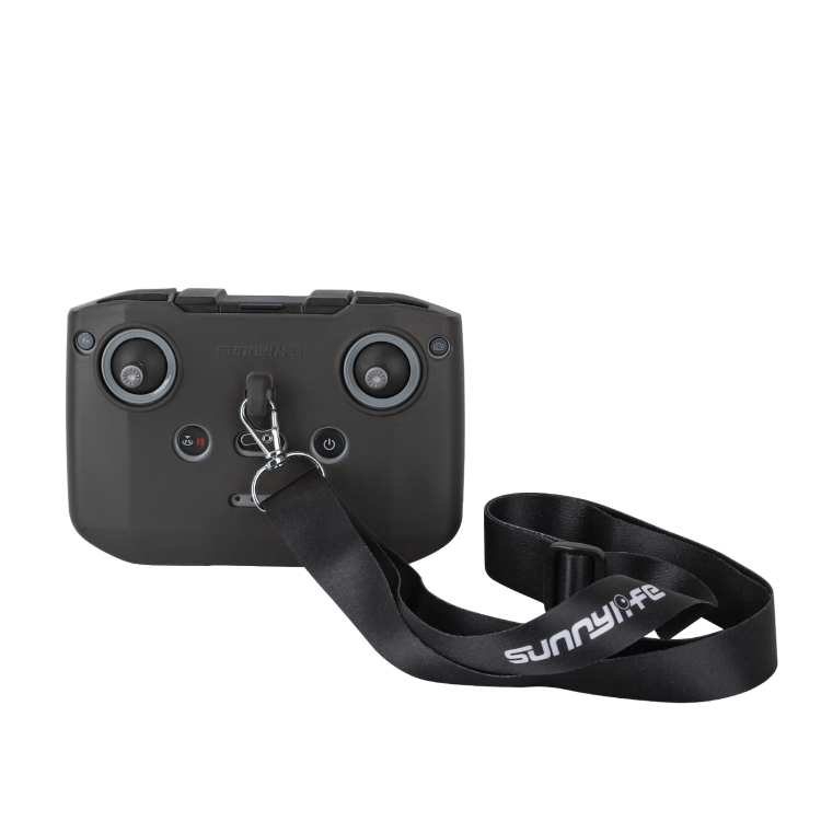 

For DJI Neo / Mini 4 Pro / RC-N3 / RC-N2 / RC-N1 Sunnylife Controller Protective Cover Silicone Case with Neck Strap (Black)