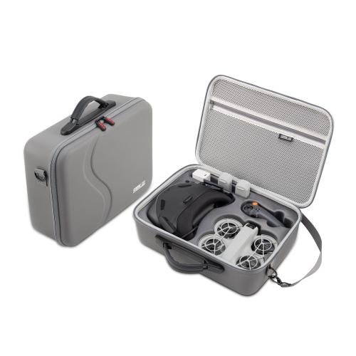 

For DJI Neo STARTRC Upgraded Shoulder PU Storage Bag Handbag (Grey)