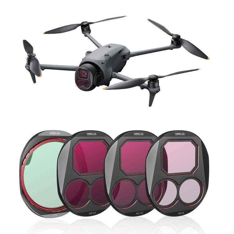 

For DJI Mavic 4 Pro STARTRC 4 in 1 CPL ND8 ND32 ND64 Lens Filter Kit