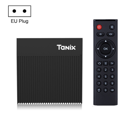 Caixa de TV inteligente Tanix X4 Android 11, Amlogic S905X4 Quad Core, 4 GB + 32 GB, Wi-Fi duplo, BT (plugue da UE)