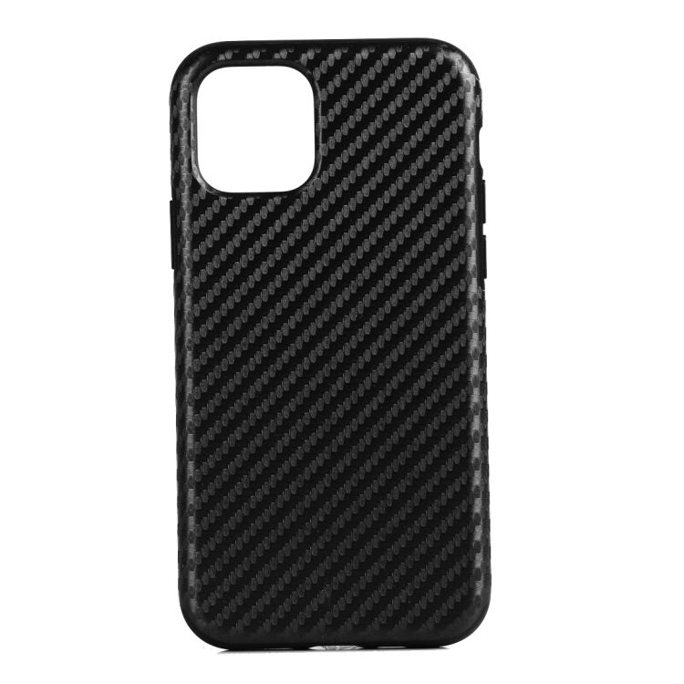 Ốp lưng TPU bảo vệ bằng sợi carbon cho iPhone 11 Pro Max (Đen)