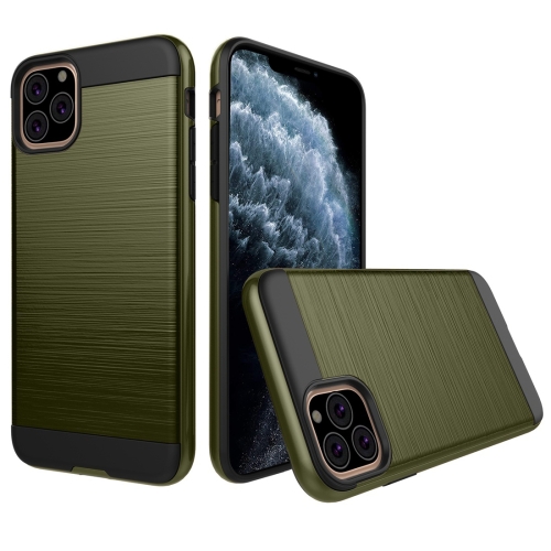

Brushed Texture Shockproof Rugged Armor Protective Case for iPhone 11 Pro(Army Green)