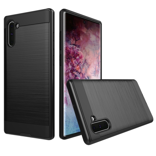 

Brushed Texture Shockproof Rugged Armor Protective Case for Galaxy Note 10(Black)