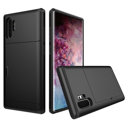

Shockproof Rugged Armor Protective Case with Card Slot for Galaxy Note 10 Pro / Note 10+(Black)