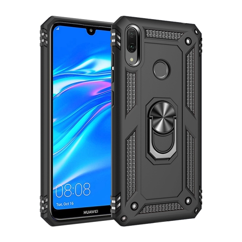 

Armor Shockproof TPU + PC Protective Case with 360 Degree Rotation Holder for Huawei Y6 2019(Black)