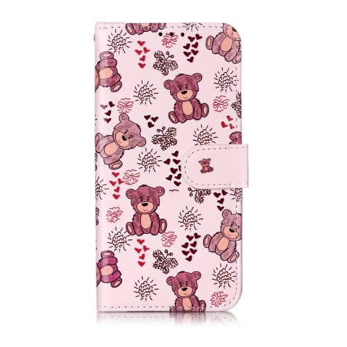 

Oil Embossed Coloured Drawing Pattern Horizontal Flip PU Leather Case with Holder & Card Slots & Wallet & Photo Frame For Galaxy A20e(Little Bear)