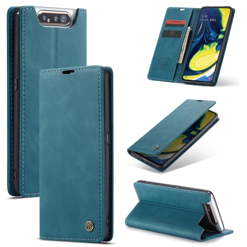 

CaseMe-013 Multifunctional Horizontal Flip Leather Case with Card Slot & Holder for Galaxy A80 / A90(Blue)