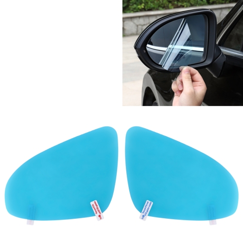 1/2×Car Anti Fog Film Nano Coating Rear Mirror Window Protective Rainproof DE 