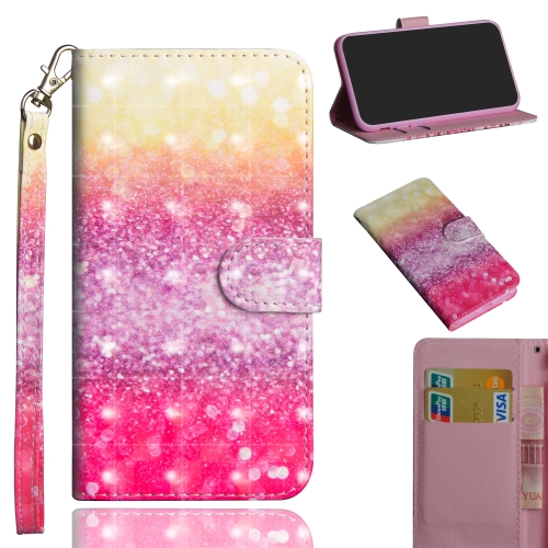 

3D Painting Pattern Horizontal Flip TPU + PU Leather Case with Holder & Card Slots & Wallet For Galaxy A20e(Gradient Color)