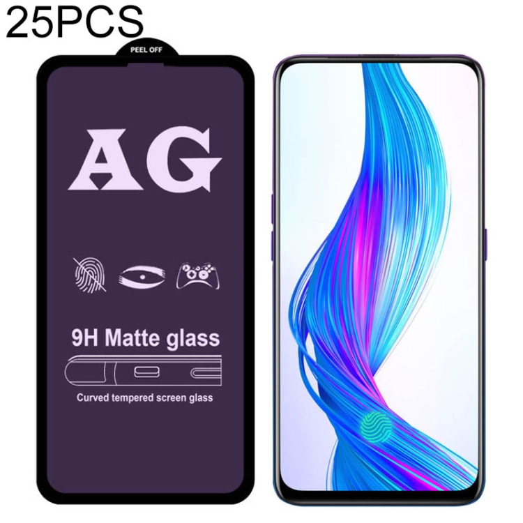 Realme Matte Tempered Glass For Mobile Realme X2 Matte Tempered