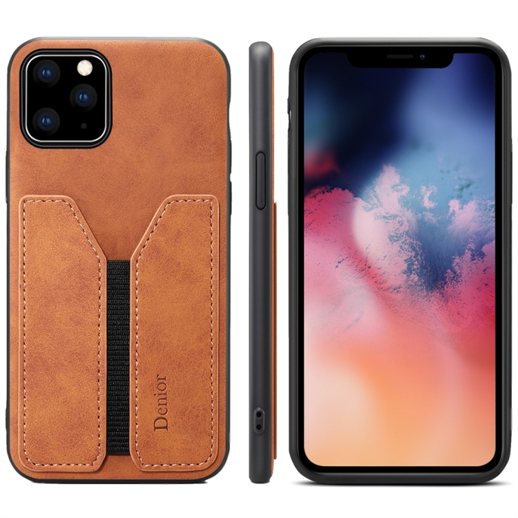 

PU + TPU Protective Case with Card Slots for iPhone 11 Pro Max(Brown)