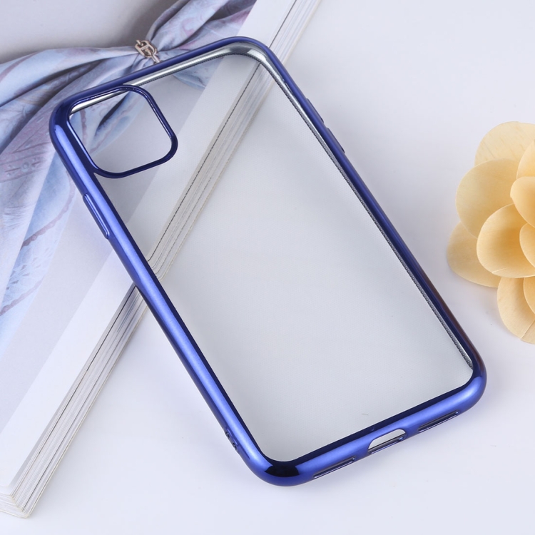 

Transparent TPU Anti-Drop And Waterproof Mobile Phone Protective Case for iPhone 11(Blue)