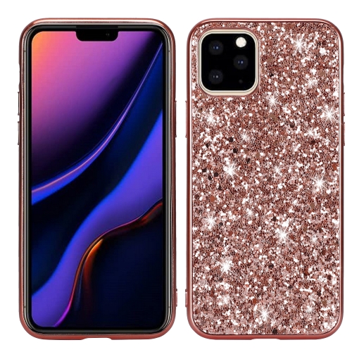 

Glitter Powder Shockproof TPU Protective Case for iPhone 11(Rose Gold)