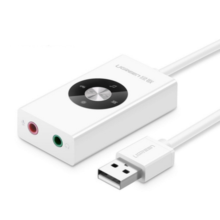 UGREEN CM109 USB to Dual 3.5mm Jacks Computer External Audio Card with
