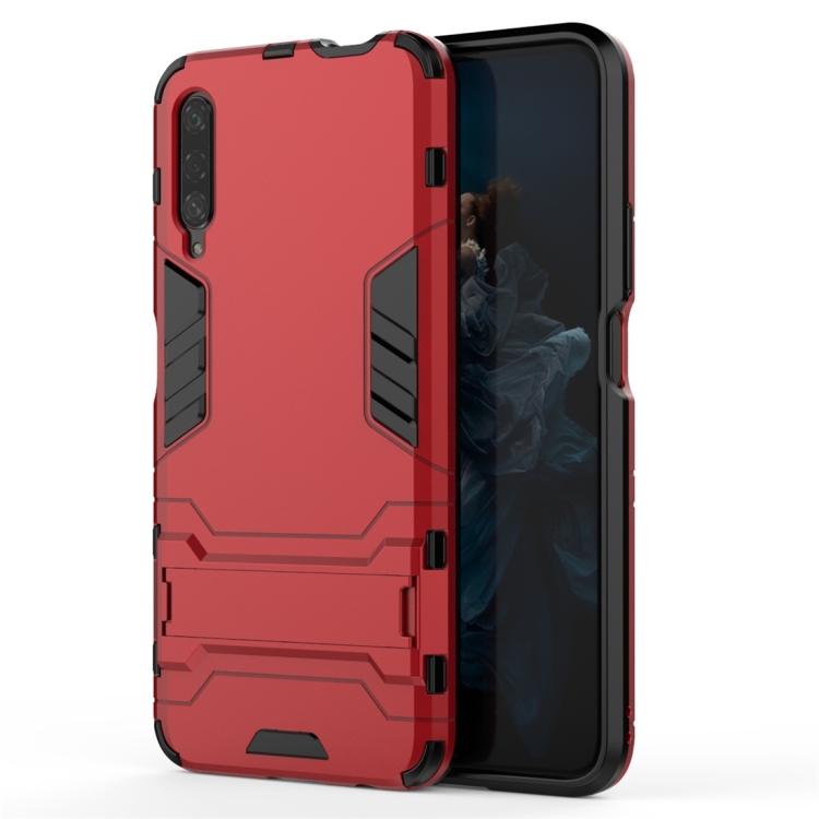 

For Huawei Honor 9X / Honor 9X Pro (Without Fingerprint Hole) Shockproof PC + TPU Protective Case with Invisible Holder(Red)