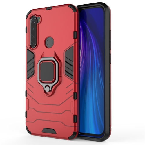 

For Xiaomi Redmi Note 8 Panther PC + TPU Shockproof Protective Case(Red)