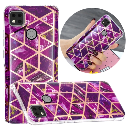 

For Xiaomi Redmi 9C Electroplating TPU Phone Protective Case(Purple)