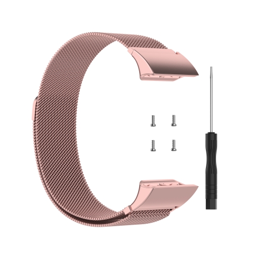 

For Garmin Forerunner 35 / 30 Milanese Watch Band(Rose Pink)