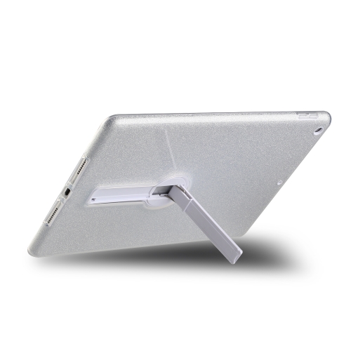 

Shockproof Glitter PC + TPU Protective Case with Holder For iPad 10.2 2021 / 2020 / 2019(Silver)