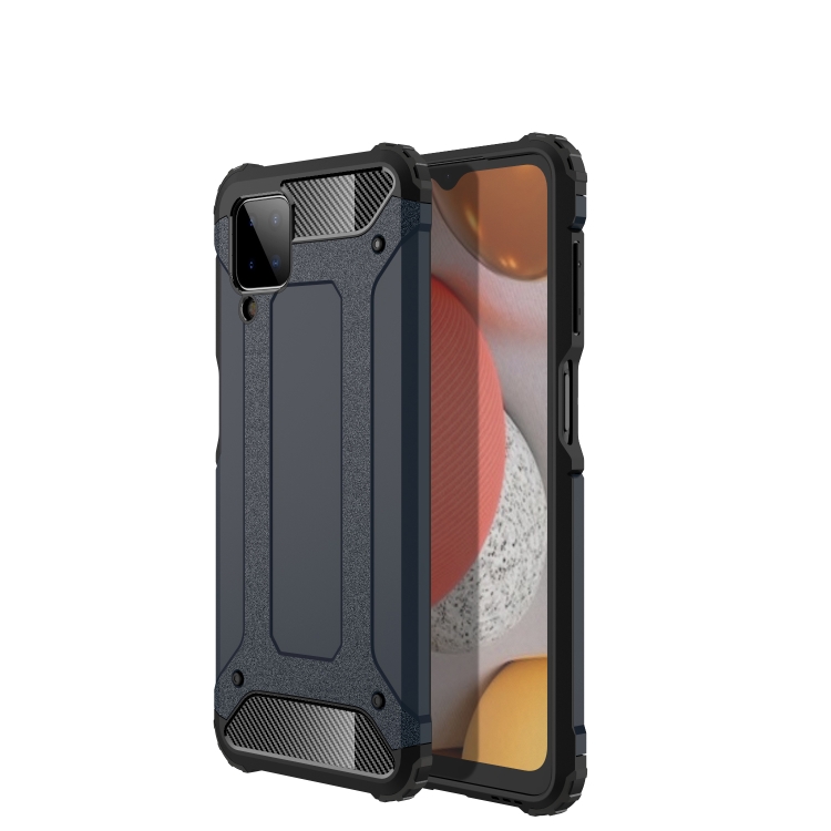 

For Samsung Galaxy A12 Magic Armor TPU + PC Combination Case(Navy Blue)