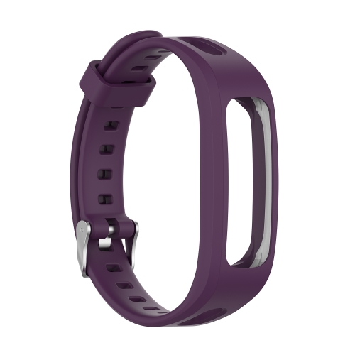 

For Huawei Honor Band 4 Running Version / Band 3e Universal Silicone Watch Band(Purple)