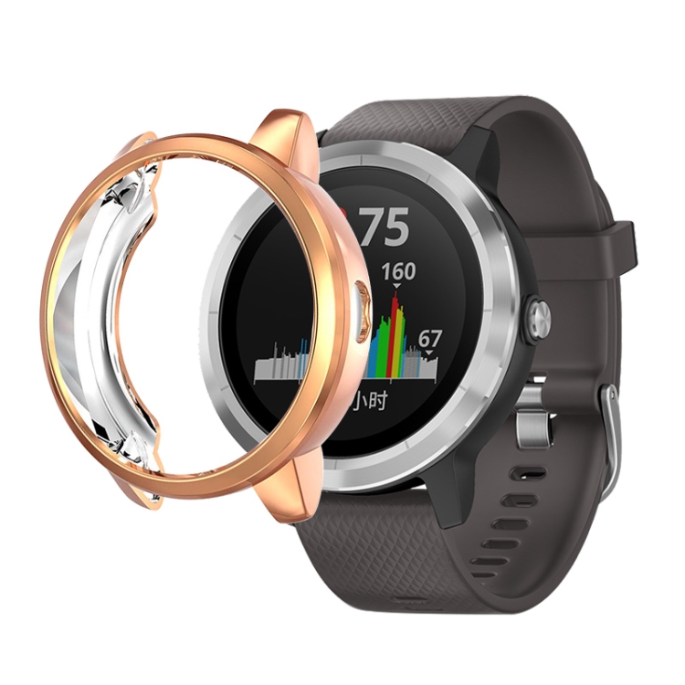 

For Garmin Vivoactive 3 TPU Protective Case(Rose Gold)