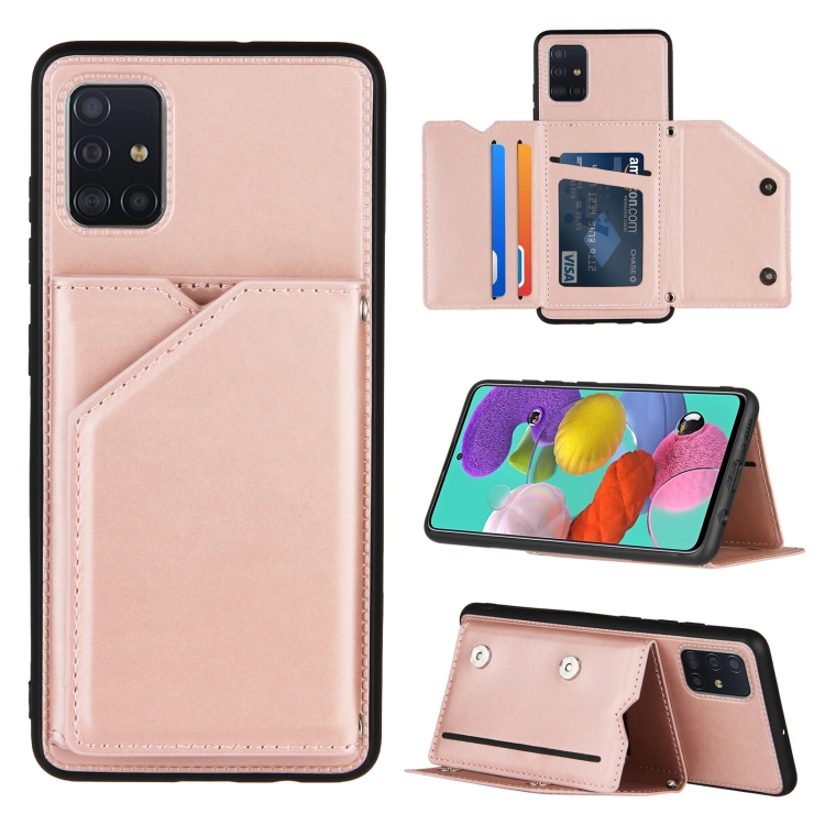 For Samsung Galaxy A51 Skin Feel PU TPU PC Back Cover