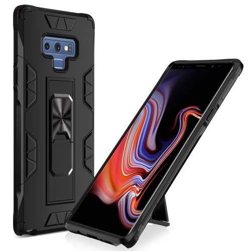 

For Samsung Galaxy Note 9 Soldier Armor Shockproof TPU + PC Magnetic Protective Case with Holder(Black)