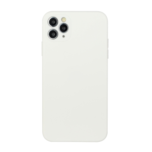 

For iPhone 11 Pro Straight Edge Solid Color TPU Shockproof Case (White)