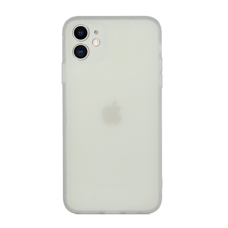 

For iPhone 12 Straight Edge Solid Color TPU Shockproof Case(Transparent)