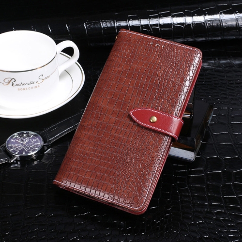 

For OPPO Reno5 5G idewei Crocodile Texture Horizontal Flip Leather Case with Holder & Card Slots & Wallet(Jujube Red)