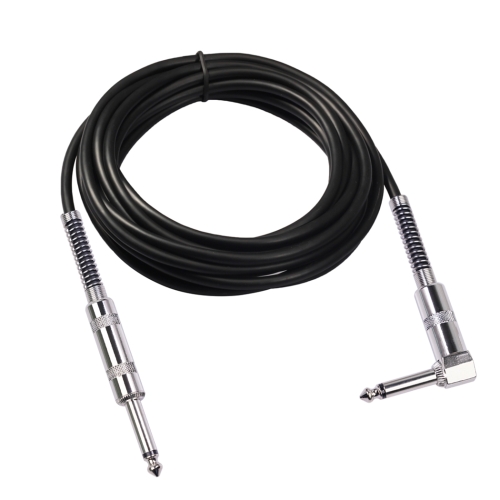 

TC048SL 6.35mm Plug Straight to Elbow Electric Guitar Audio Cable, Cable Length:10m