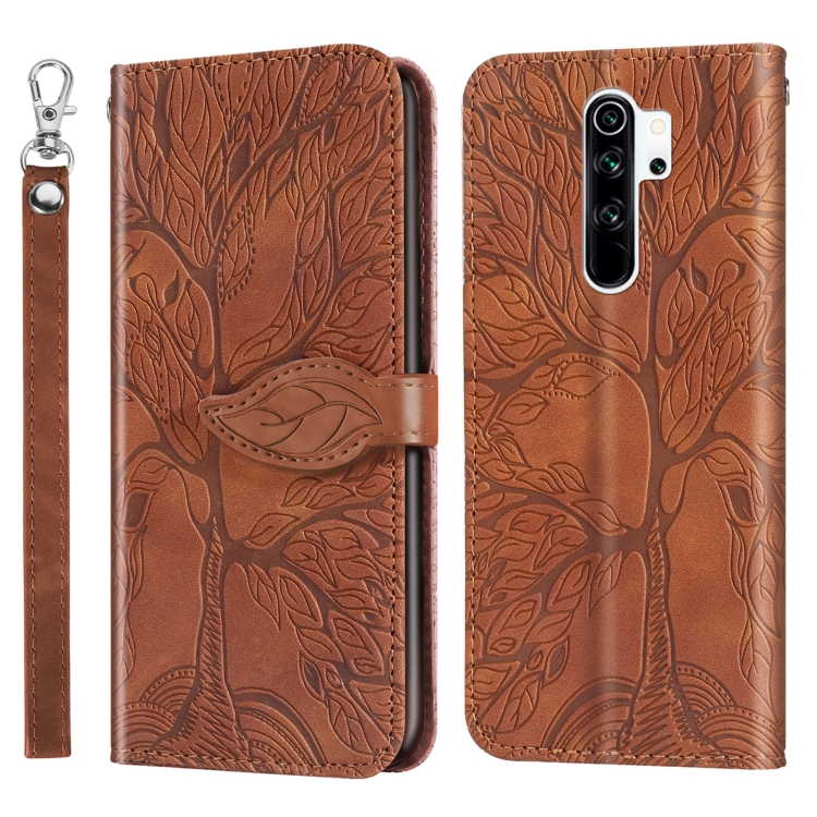 Para Xiaomi Redmi 9 Life of Tree Estuche de cuero con tapa horizontal