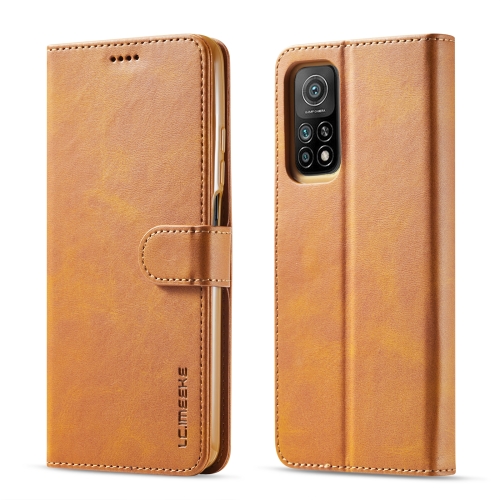 

For Xiaomi Mi 10 5G / Mi 10T Pro 5G LC.IMEEKE Calf Texture Horizontal Flip Leather Case with Holder & Card Slots & Wallet(Yellow)