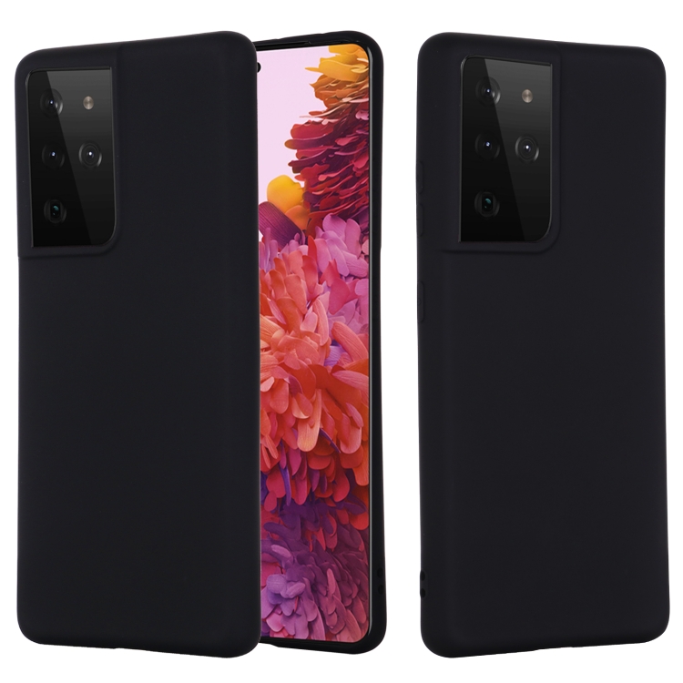 For Samsung Galaxy S21 Ultra 5G Pure Color Liquid Silicone - Main Image