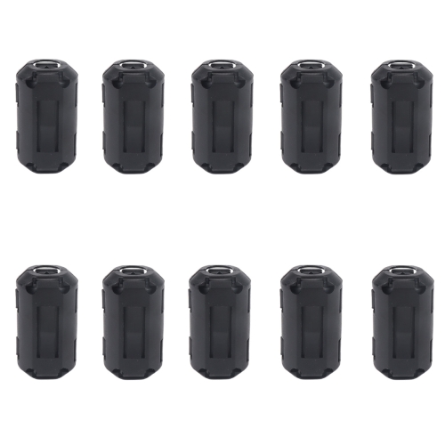 SunYard 10pcs Clip-on Ferrite Ring Core Anti-Interference High-Frequency Noise Suppressor Cable Clip 