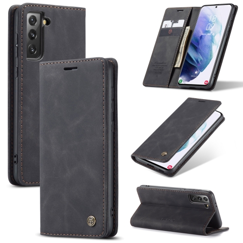 

For Samsung Galaxy S21+ 5G CaseMe 013 Multifunctional Horizontal Flip Leather Case with Holder & Card Slot & Wallet(Black)