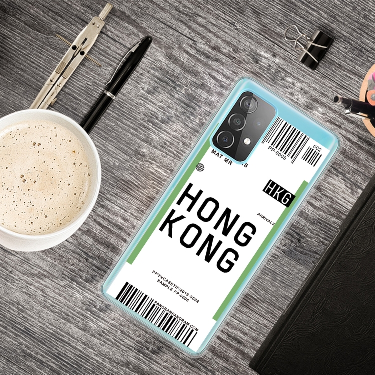 

For Samsung Galaxy A32 5G Boarding Pass Series TPU Phone Protective Case(Hong Kong)