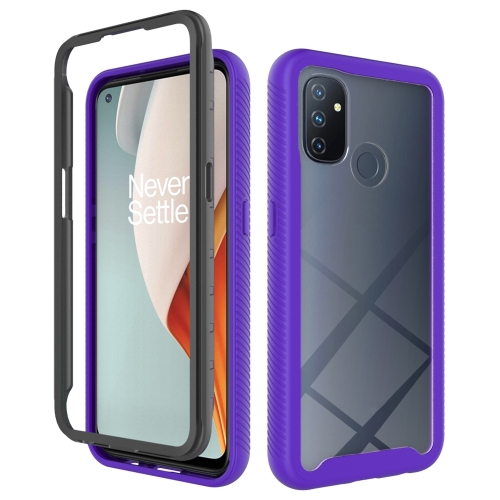 

For OnePlus Nord N100 Starry Sky Solid Color Series Shockproof PC + TPU Protective Case(Purple)