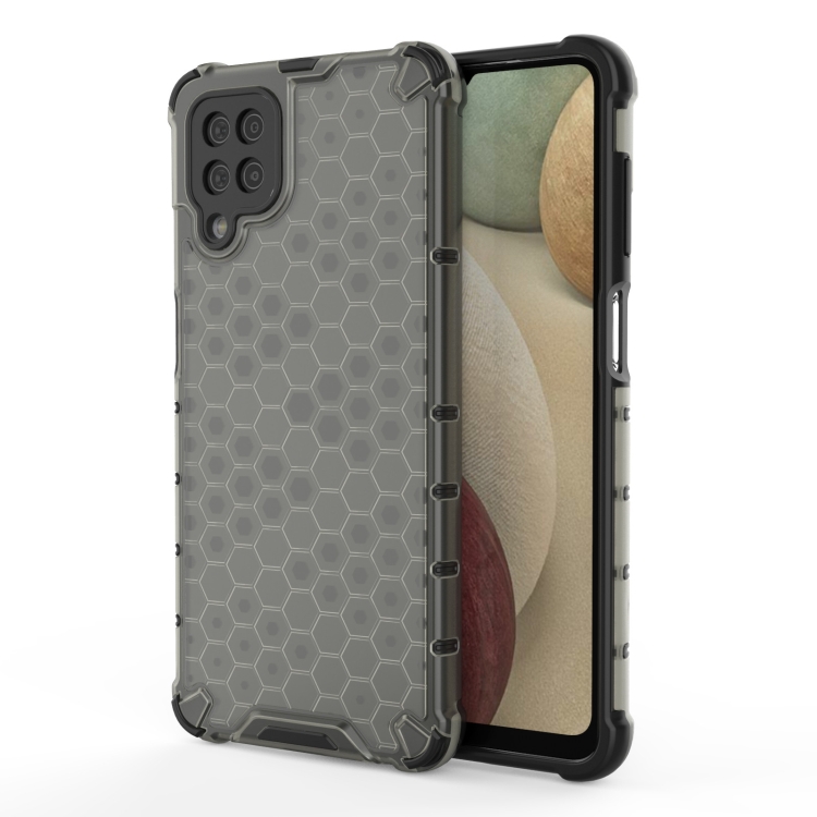 

For Samsung Galaxy A12 Shockproof Honeycomb PC + TPU Case(Black)